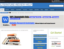 Tablet Screenshot of literaturereviewhelp.com